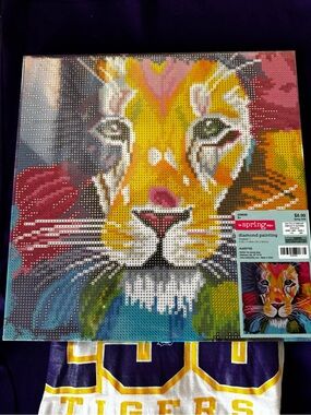 Hobby Lobby Tiger Art Diamond Painting Kit